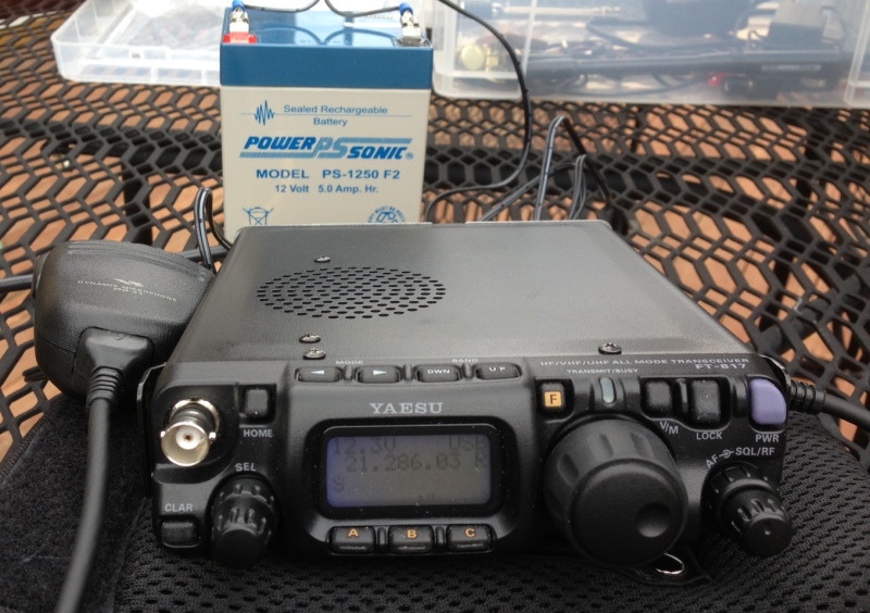 The mighty Yaesu FT-817 transceiver