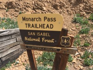 Trailhead sign