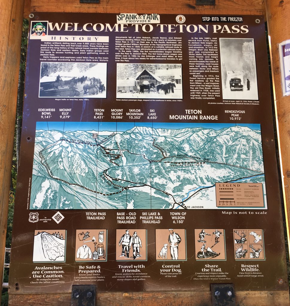 Teton Pass sign